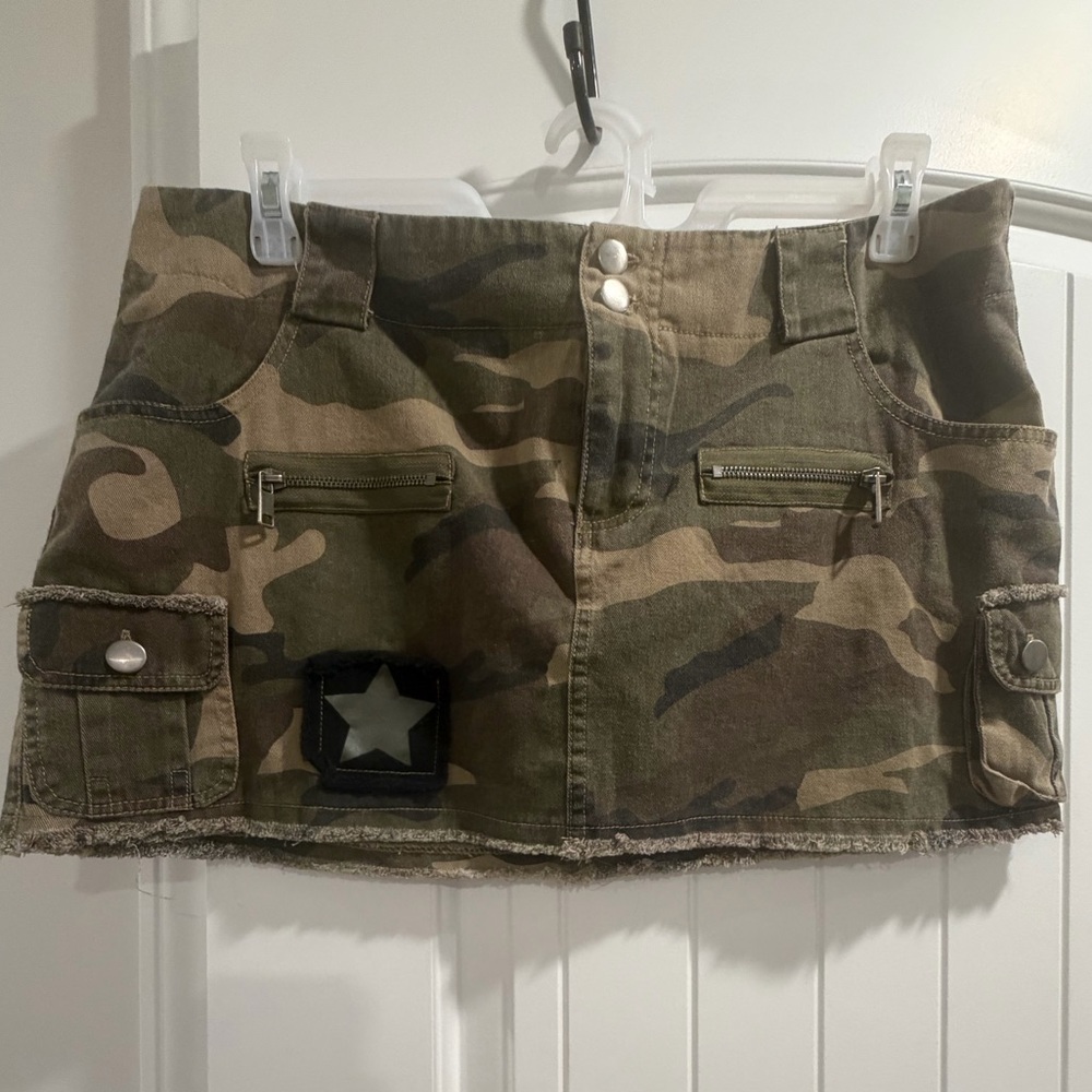 Dolls Kill Current Mood NOT A PHASE CARGO MINI SKIRT, Size XXL